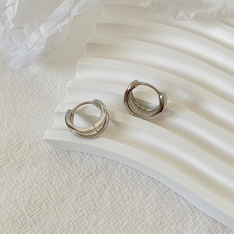 Circle Ear Clip Hoop Cold Korean Fashion Earrings