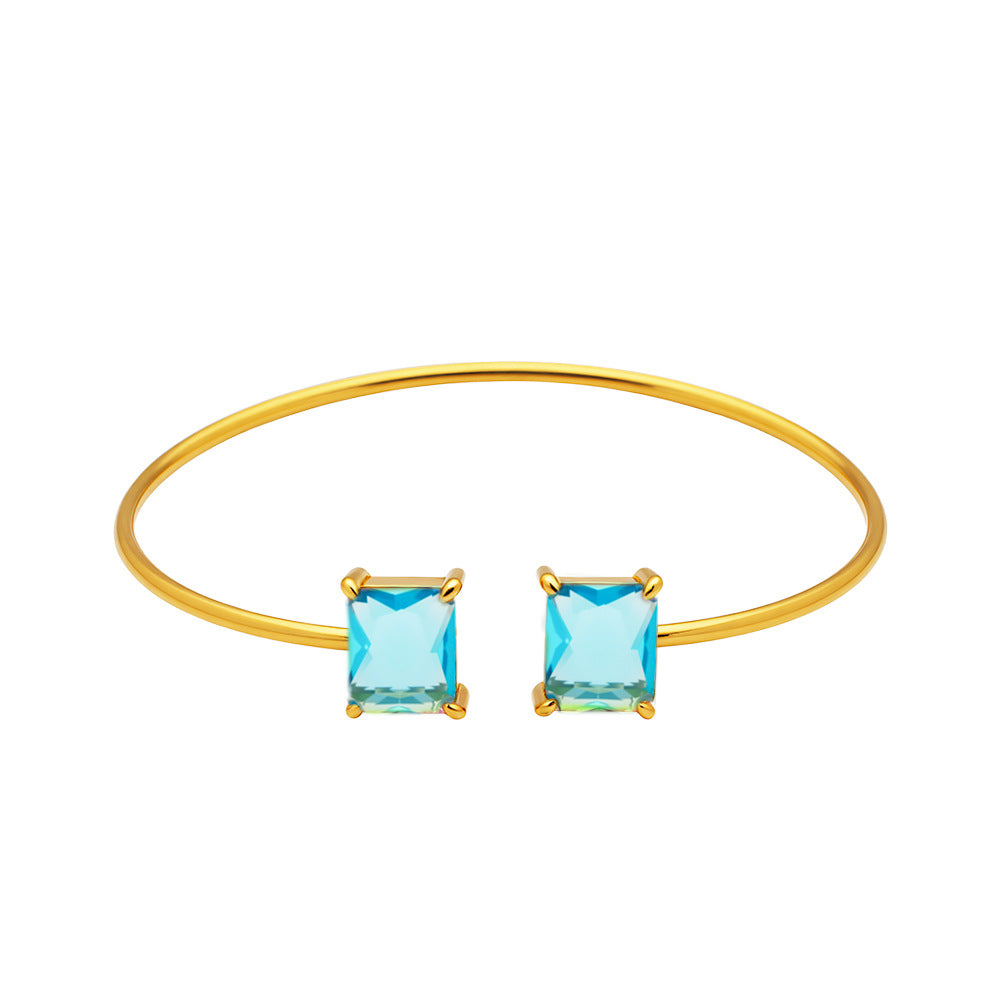 Female Fashion Design Sense Color Square Bracelets