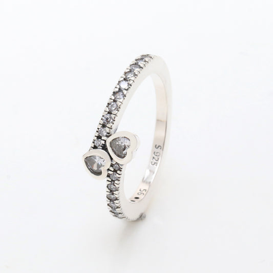 Eternal Heart Streamline Light Luxury Two Rings