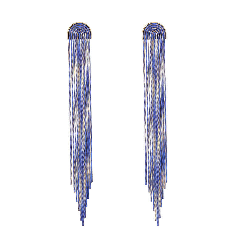 Women's Long Tassel For Light Luxury Temperament Earrings