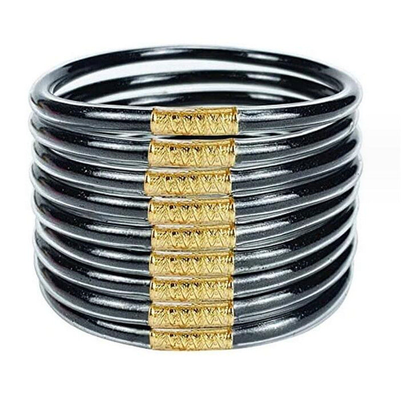 Women's Powder Combination Of Three Shiny Candy Color Bracelet