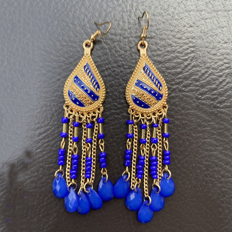 Long Fringe Special Ins Slimming Face Earrings