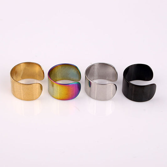 Korean Style Fashion Titanium Steel Ear Clip Earrings