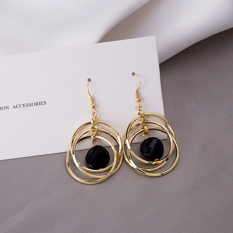 Geometric Circle Fashion Fashionmonger Female Exaggerated Personalized Earrings