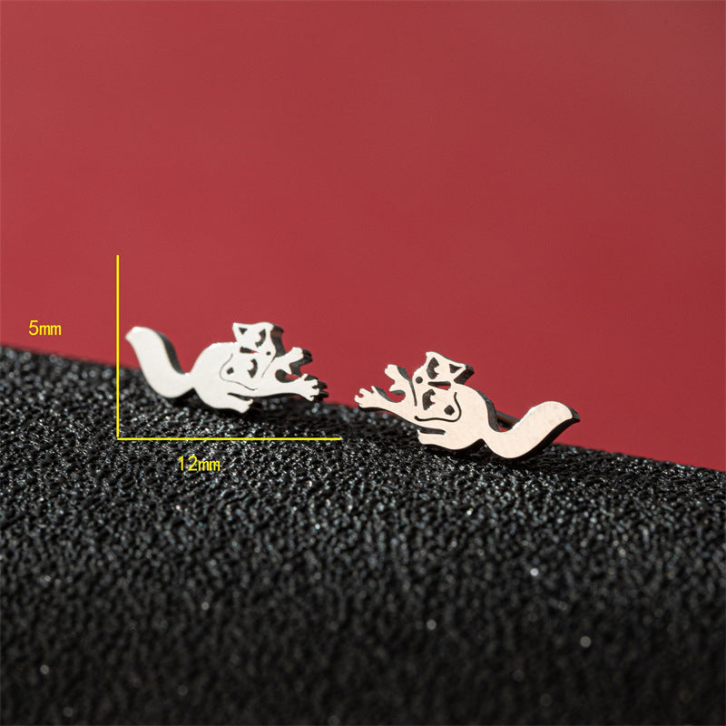 Stainless Steel Small Animal Female Simple Rings