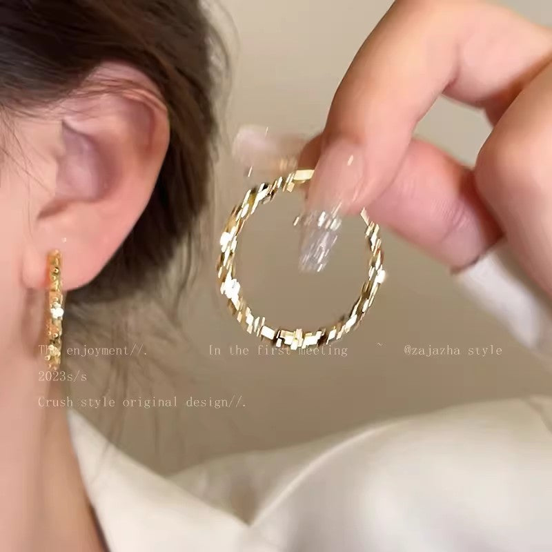 Women's Of Sier Round Ear Clip Light Luxury Earrings