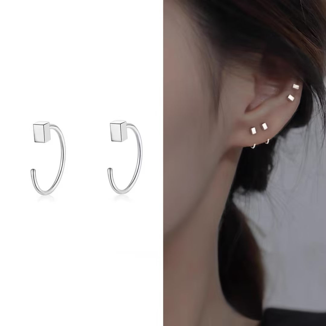 Women's Simple Ear Clip Sterling Sier High-grade Earrings