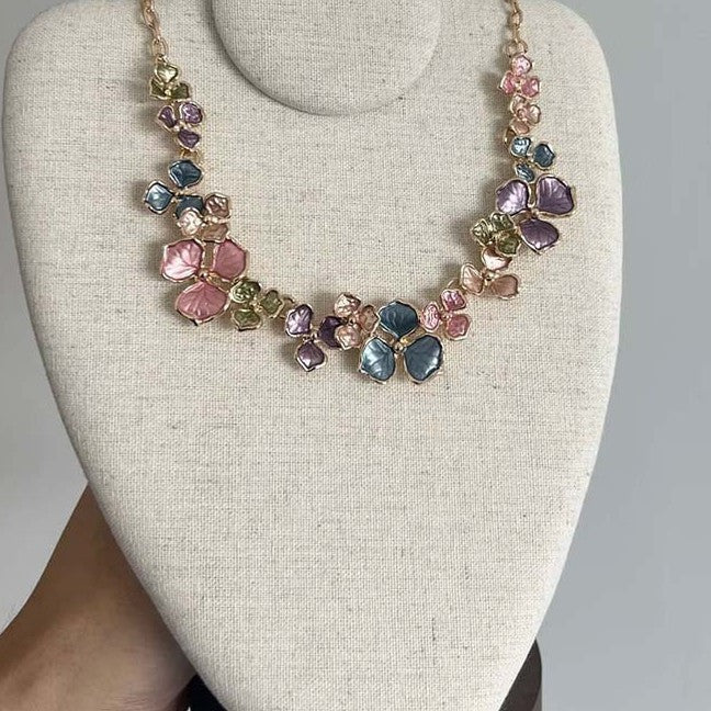 Vacation Exaggerated Style Flower Fashionable Niche Design Necklaces