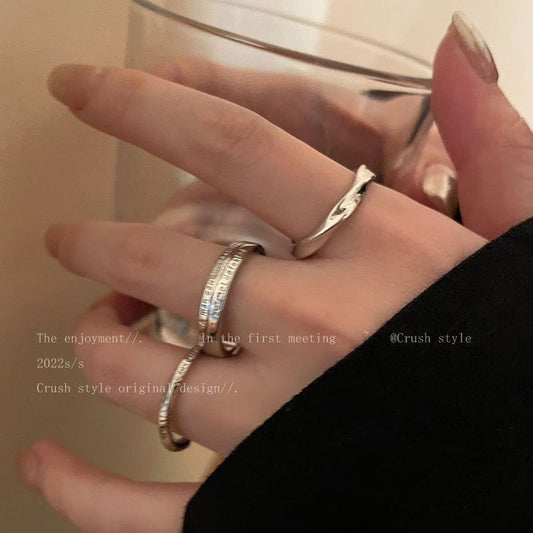 Female Fashion Design High-grade Cold Wind Switchable Rings