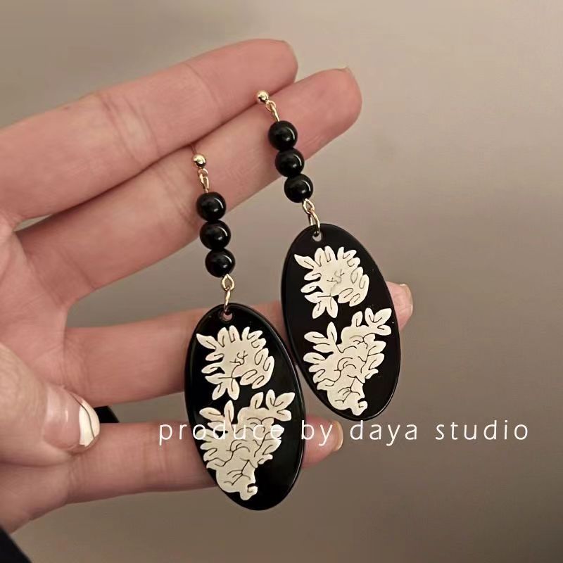 Women's Summer Fresh Flower Trendy Dopamine Color Earrings