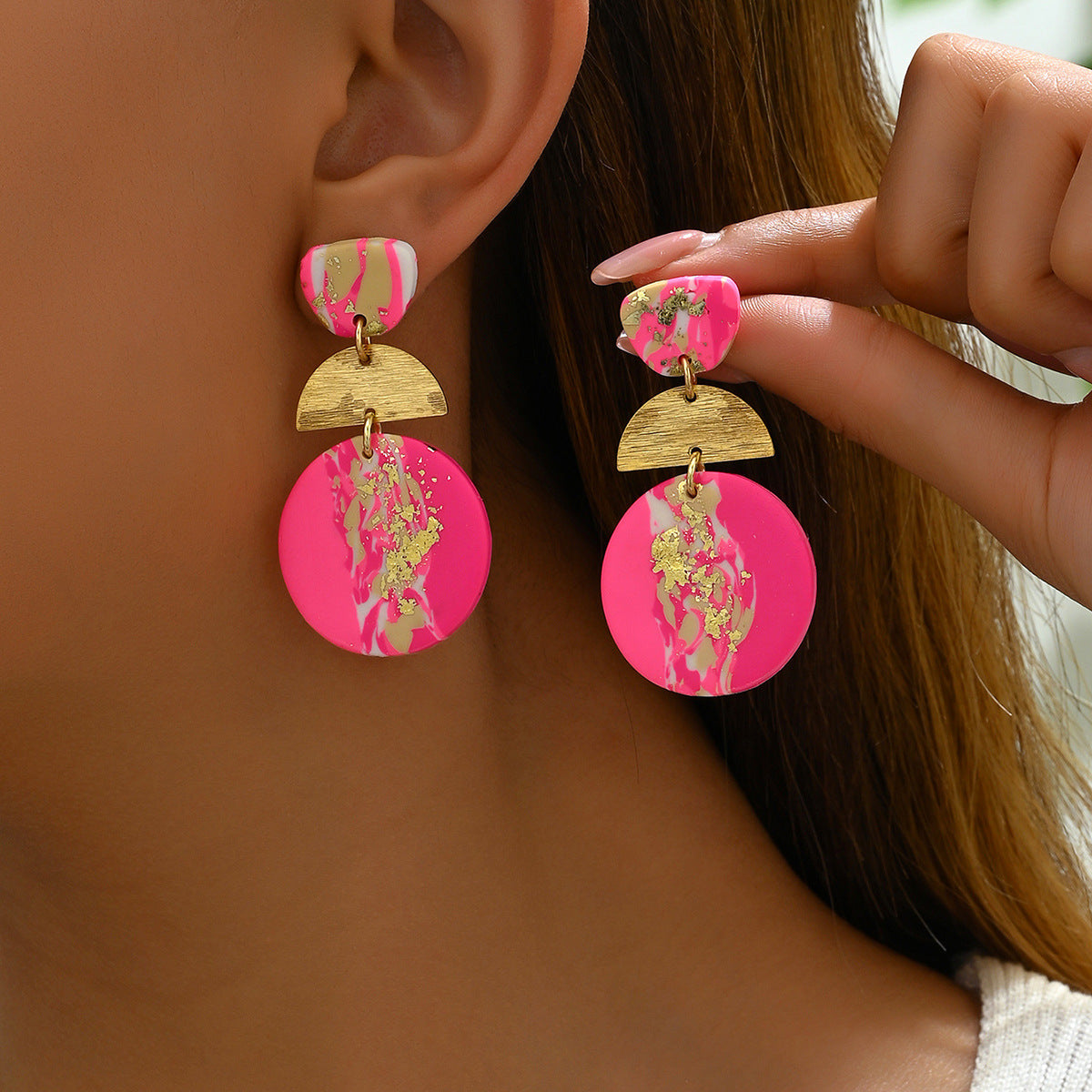 Women's Niche Acrylic Design Ear Affordable Luxury Earrings