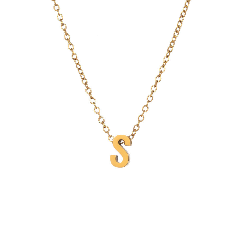 Fading English Letter Unisex Fashion Simple Necklaces