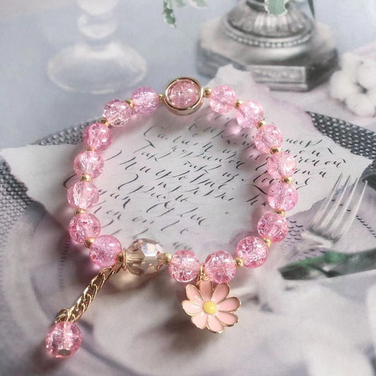 Women's Little Daisy Hot Flower High-grade Crystal Bracelet