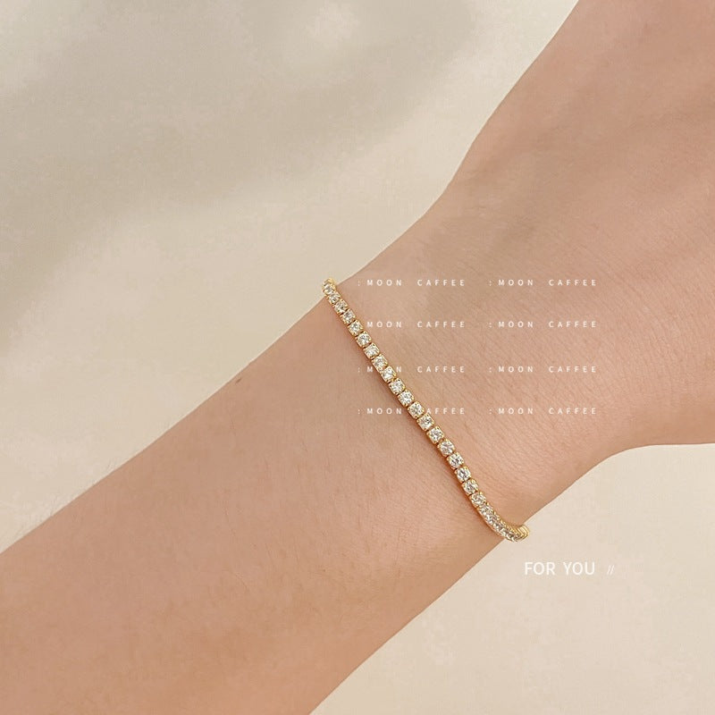 Simplicity Bright Zircon Thin Exquisite Starlight Bracelets