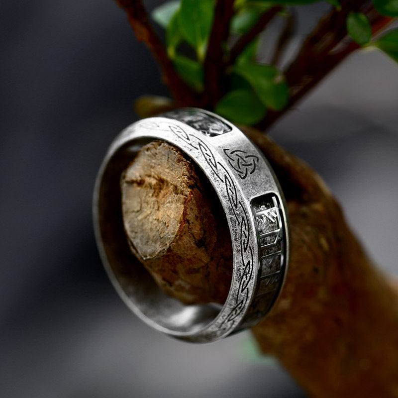 Women's & Men's Fashion Simple Stainless Steel Distressed For Rings