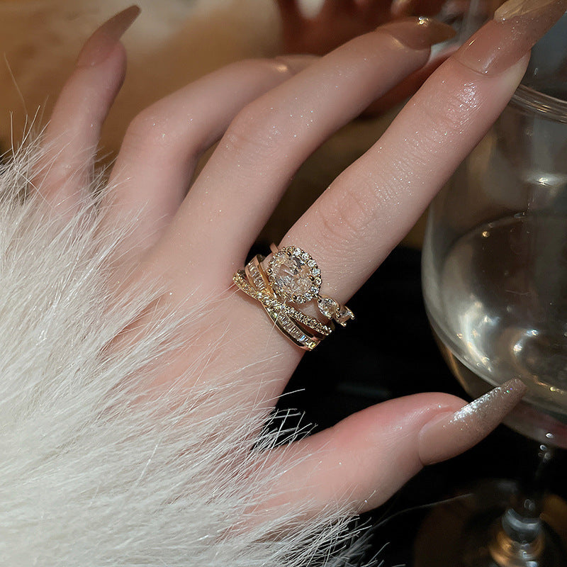 Style Light Luxury Index Finger Fashion Rings