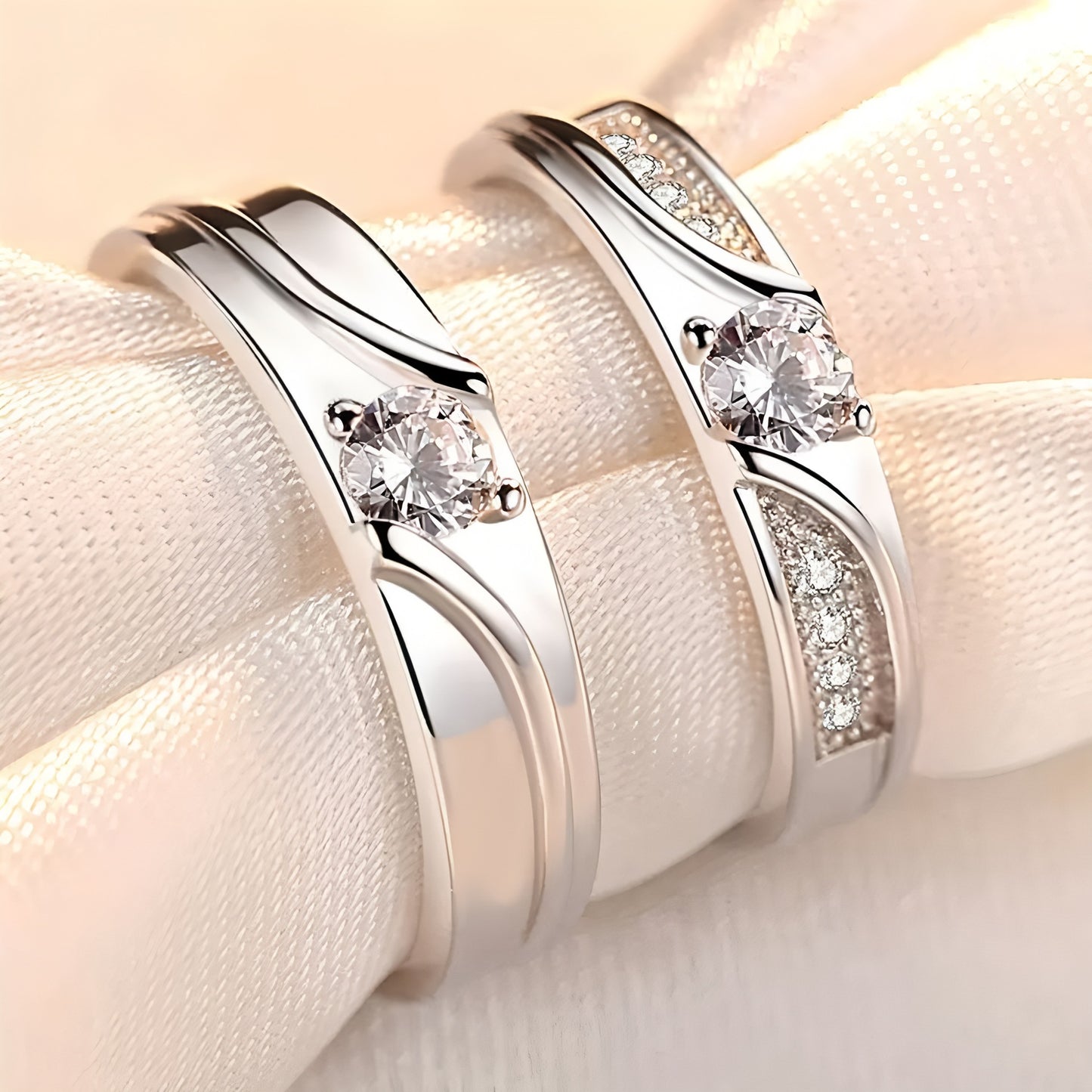 Eternal Oath Couple Niche Open Gift For Rings
