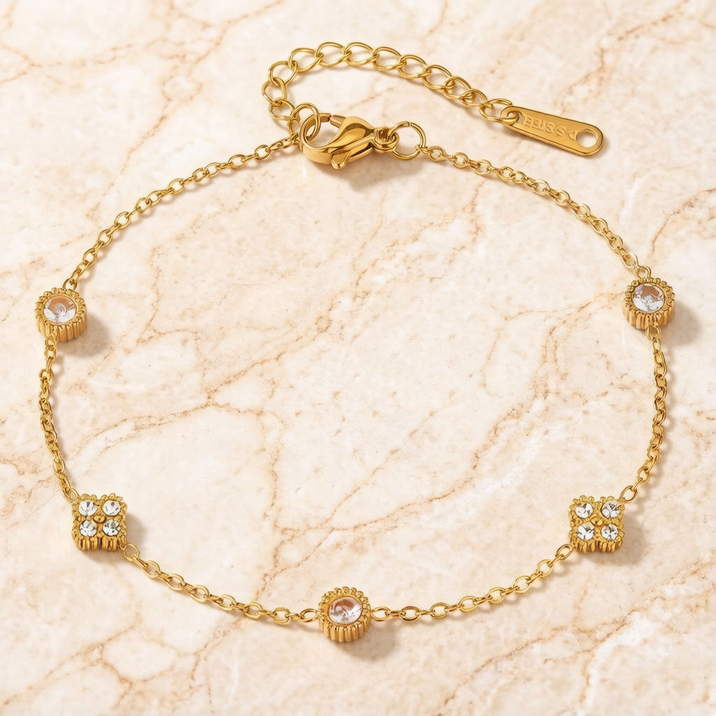 Women's Mei Chen Gold Simple Versatile Personality Affordable Luxury Bracelets