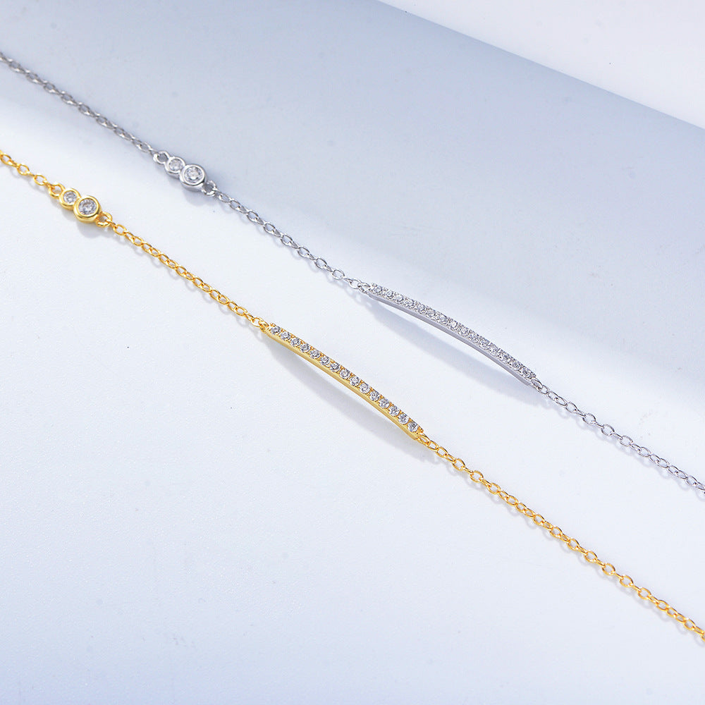 Women's Sterling Sier Design Chain Simple Light Luxury Bracelets