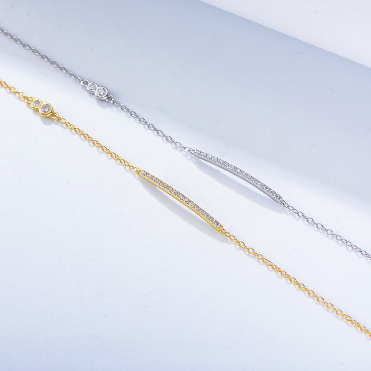 Women's Sterling Sier Design Chain Simple Light Luxury Bracelets