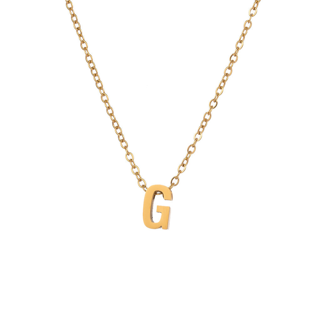 Fading English Letter Unisex Fashion Simple Necklaces