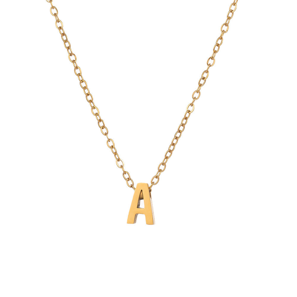 Fading English Letter Unisex Fashion Simple Necklaces