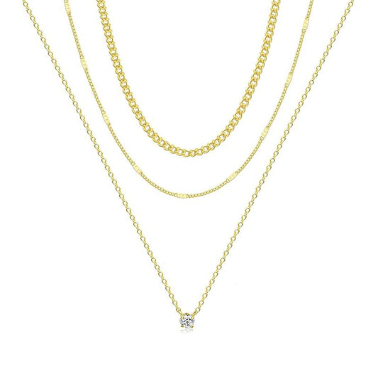 Women's Wind Twin Niche Design Fashion Cuban Chain Necklaces