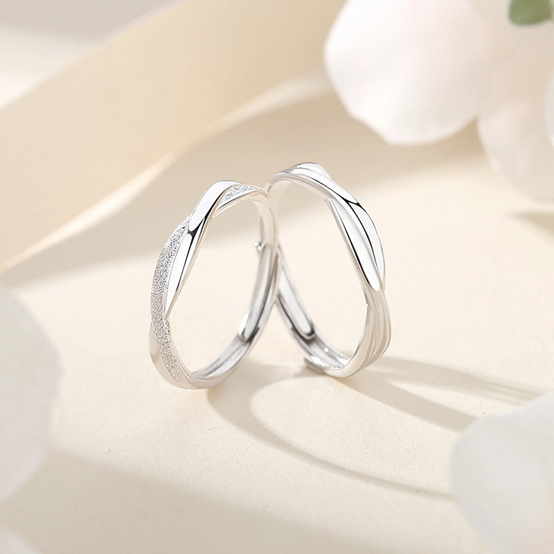 Women's & Men's Mobius Strip Couple Simple Style Valentine's Rings