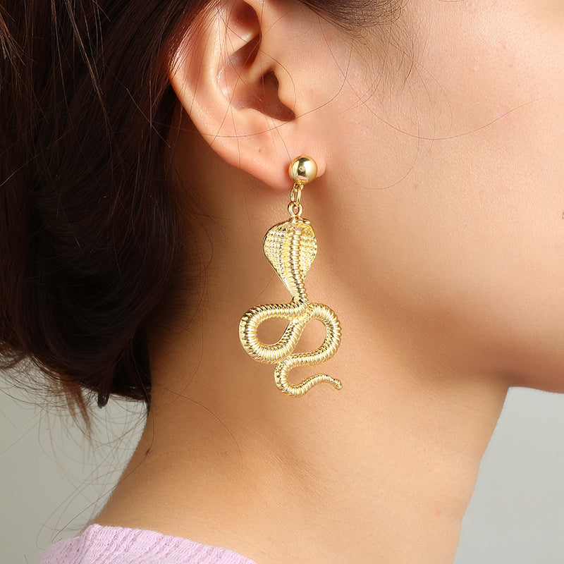 Shape Micro Inlaid With Diamond Exaggerated Earrings