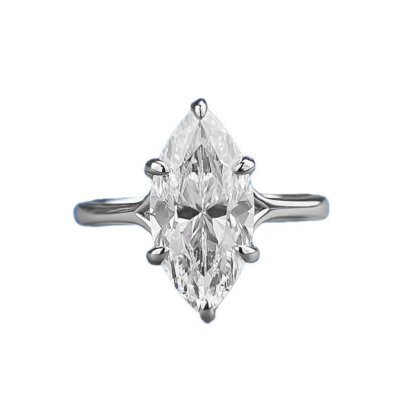 Hui Sier Plated Horse Eye Diamond Rings