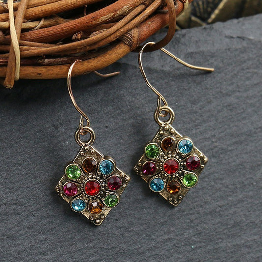 Ethnic Style Round Simple Retro National Earrings