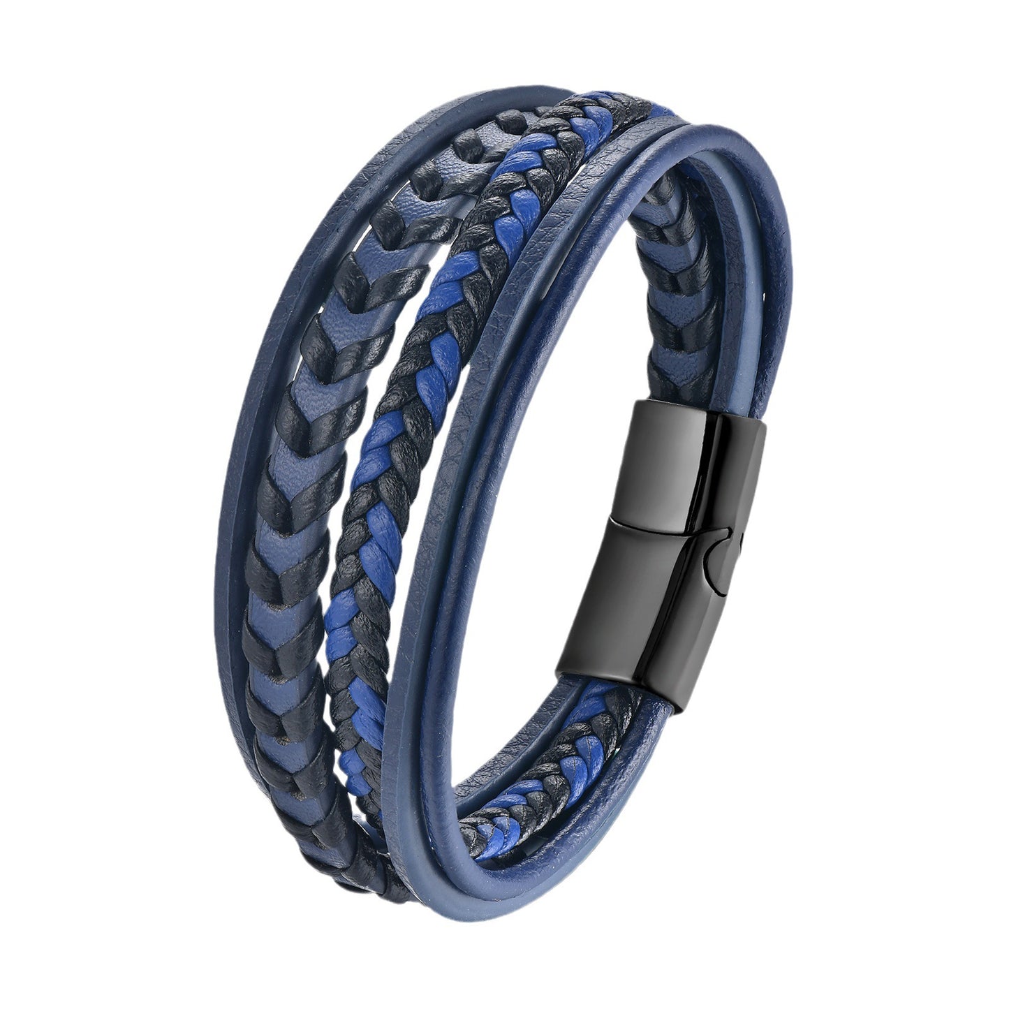 Men's Trendy Fashionable Man Classic Hand-woven Leather Bracelets