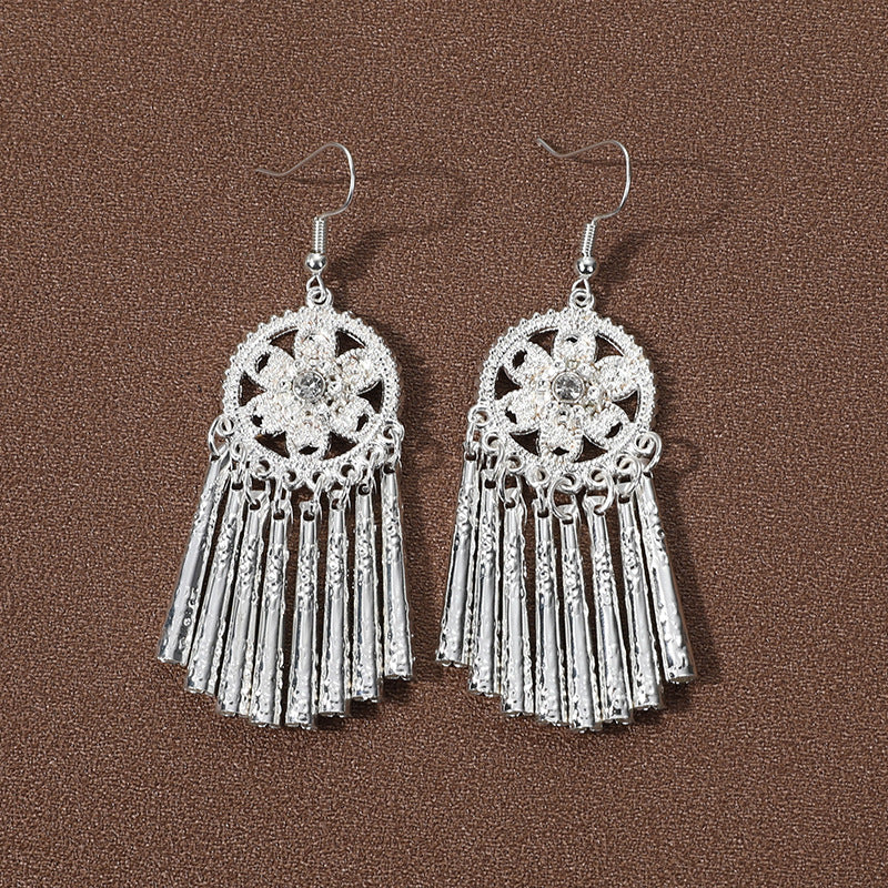 Sier Family Minority Ethnic Style Tourist Attractions Earrings