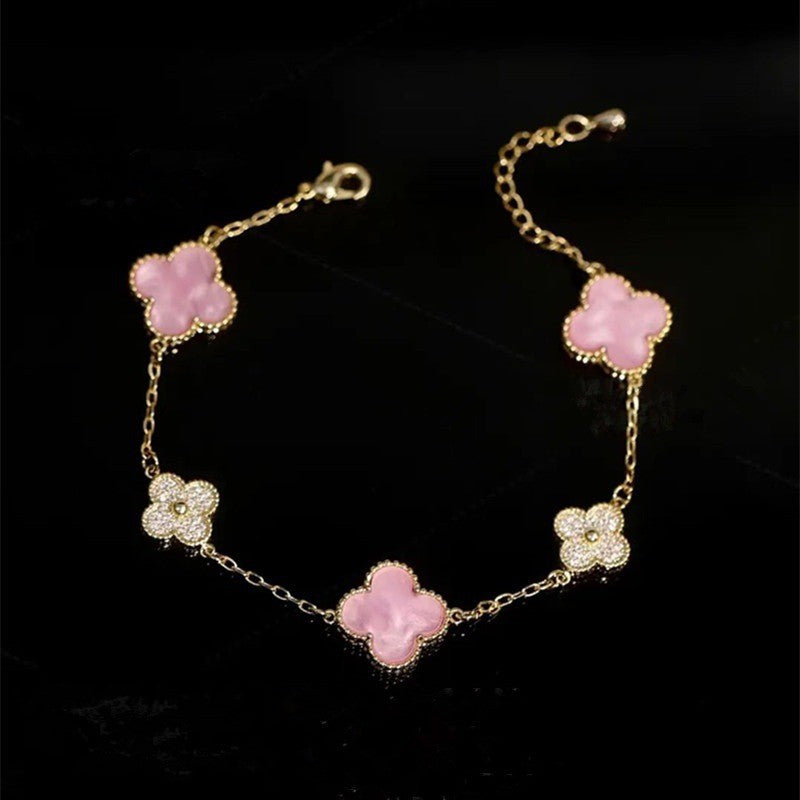 Light Luxury Minority Design High-grade Flower Sweet Elegance Bracelets