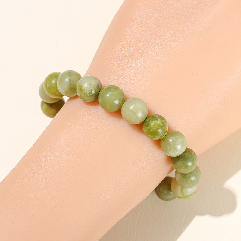 Women's & Men's Jewelry Natural Stone Gray Jade Retro Bracelets