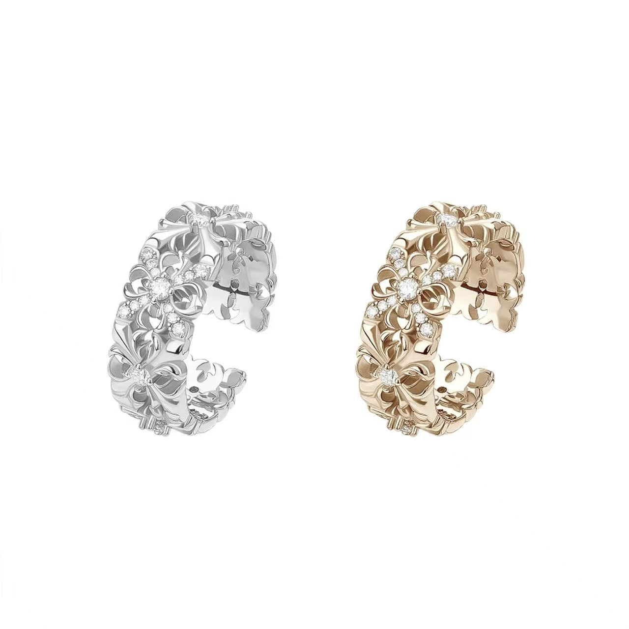 Moissanite Niche Full Circle Design Sense Affordable Ring