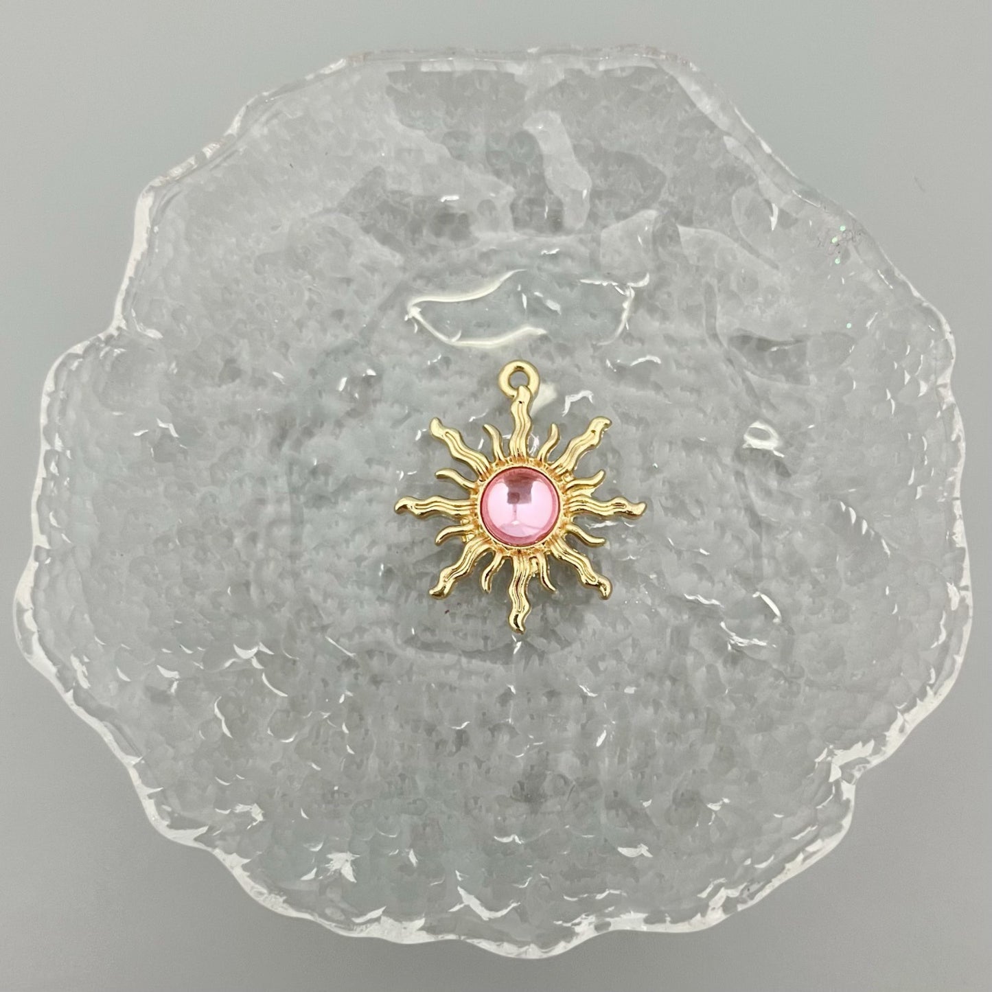 Alloy Baroque Water Transparent Series Gem Sunflower Necklaces