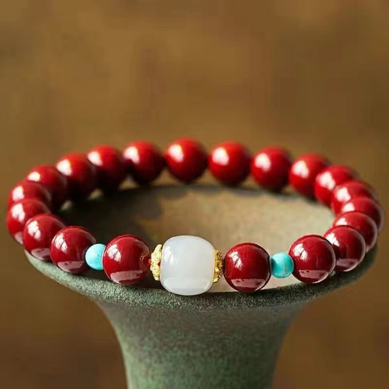 Women's & Men's Cinnabar Red Lucky Fortune For Life Safe Bracelets