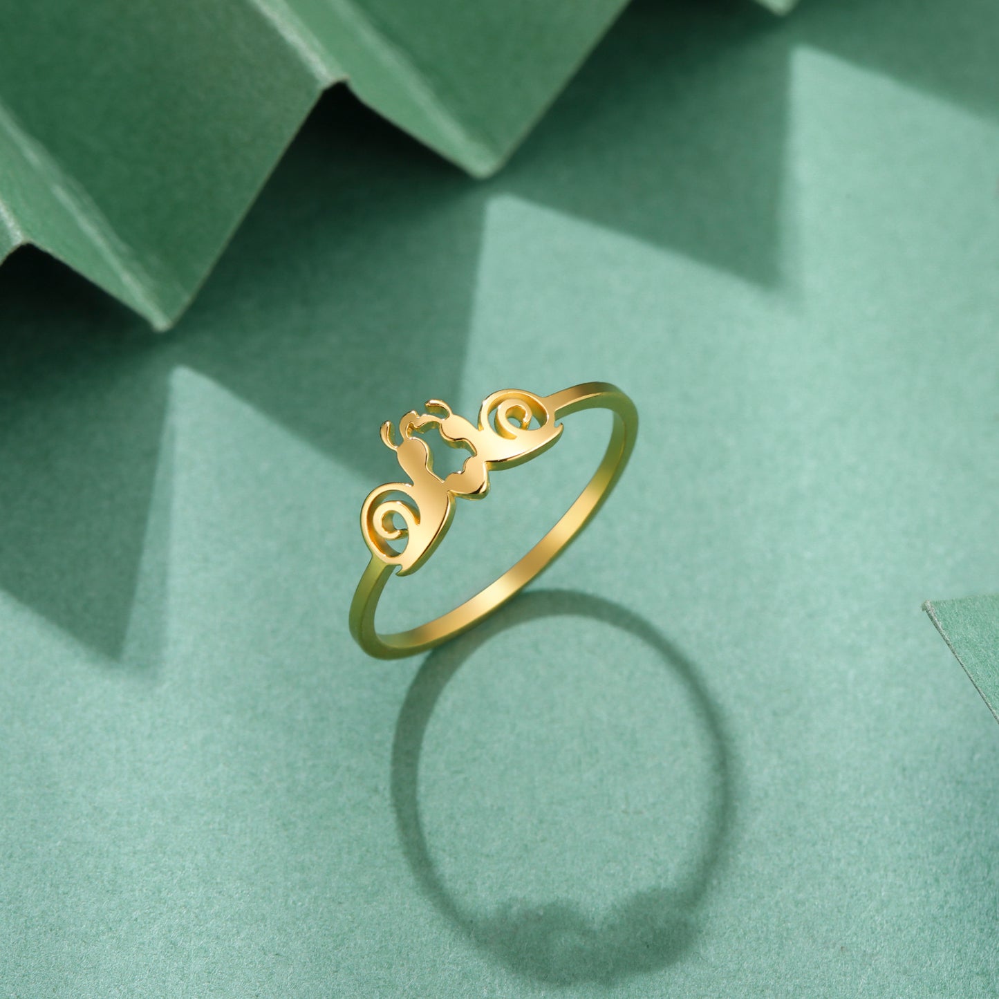 Women's Cute Little Snail Shape Jewelry Gift Rings