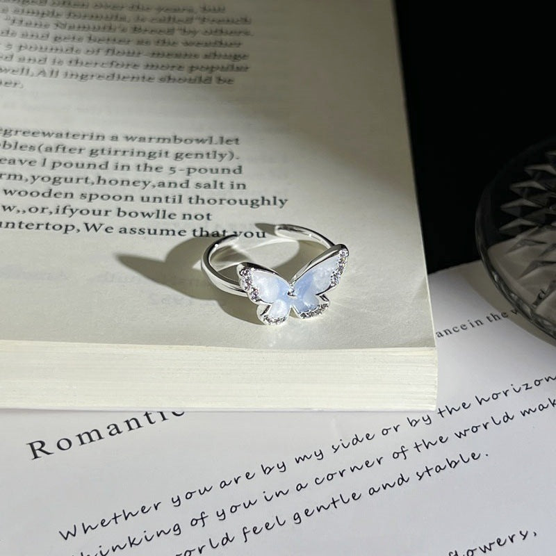 Flower Light Luxury Temperament Female Niche Summer Unique Design Sense Ring