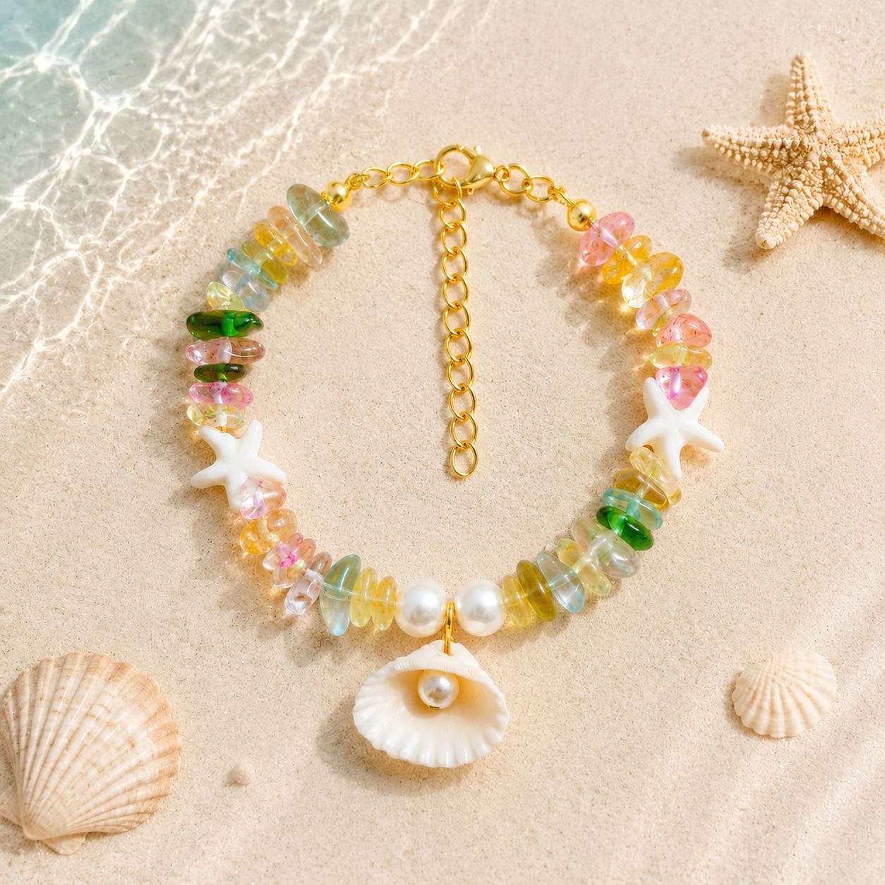 Fresh Starfish Shell Ocean Dopamine Seaside Bracelets