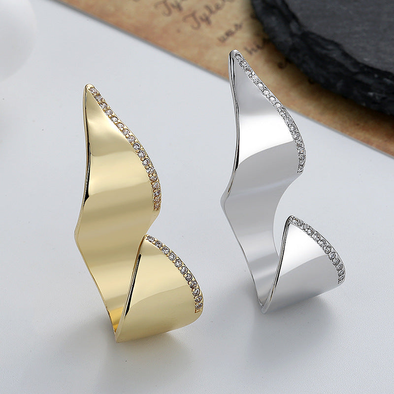 Irregular With Personality Open Street Shot Rings