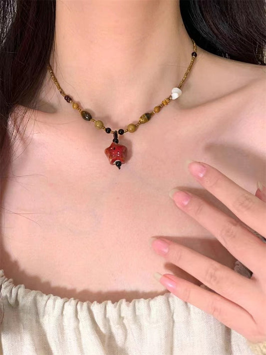 Beaded Light Luxury Minority Vintage Ethnic Necklaces