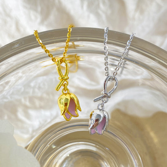 Female Sier Clavicle Chain Versatile Advanced Necklaces