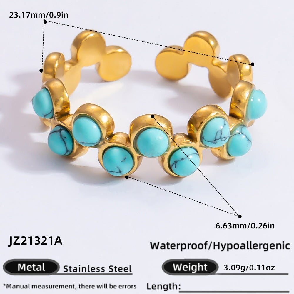 Stone Light Luxury Retro Niche High-grade Rings