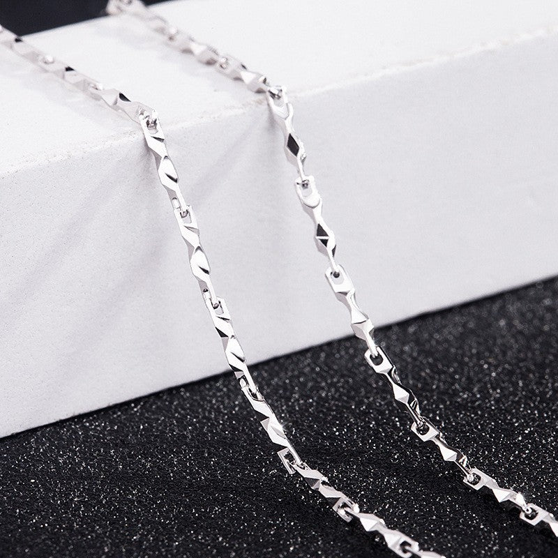 Sier Arrow Heart Melon Seeds Sterling Necklace