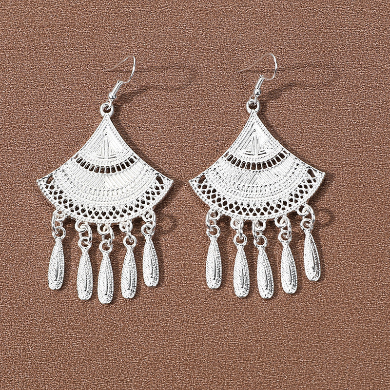 Sier Family Minority Ethnic Style Tourist Attractions Earrings