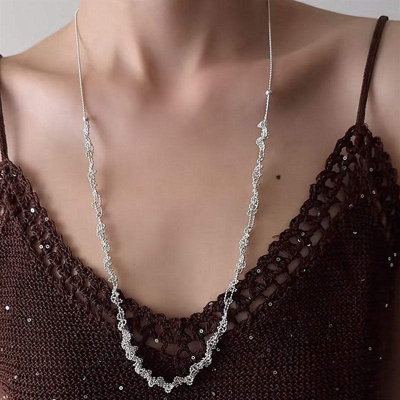 Long Style Woven Cotton Multiple Ways To Necklace