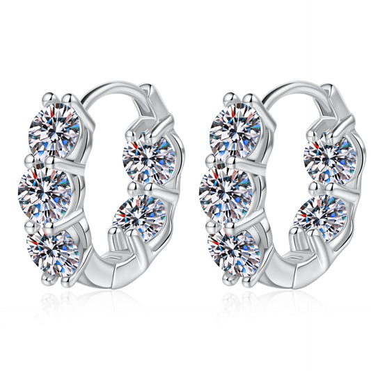 New Sterling Sier Ear Clip Female Earrings
