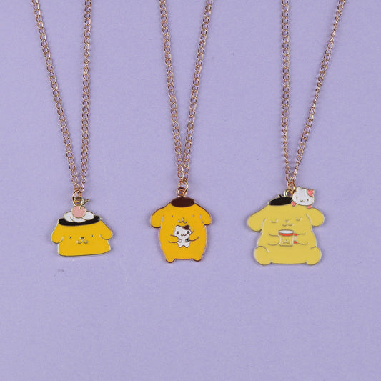 Purin Korean Style Simple Cartoon Couple Necklaces